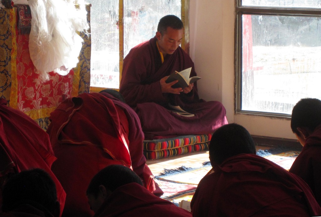 The Twelfth Trungpa teaching monks at Surmang